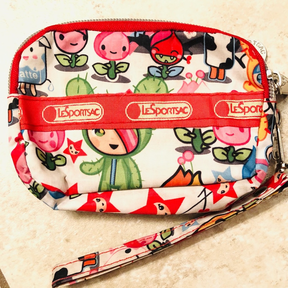 Tokidoki Lesportsac Wristlet Zipper Pouch